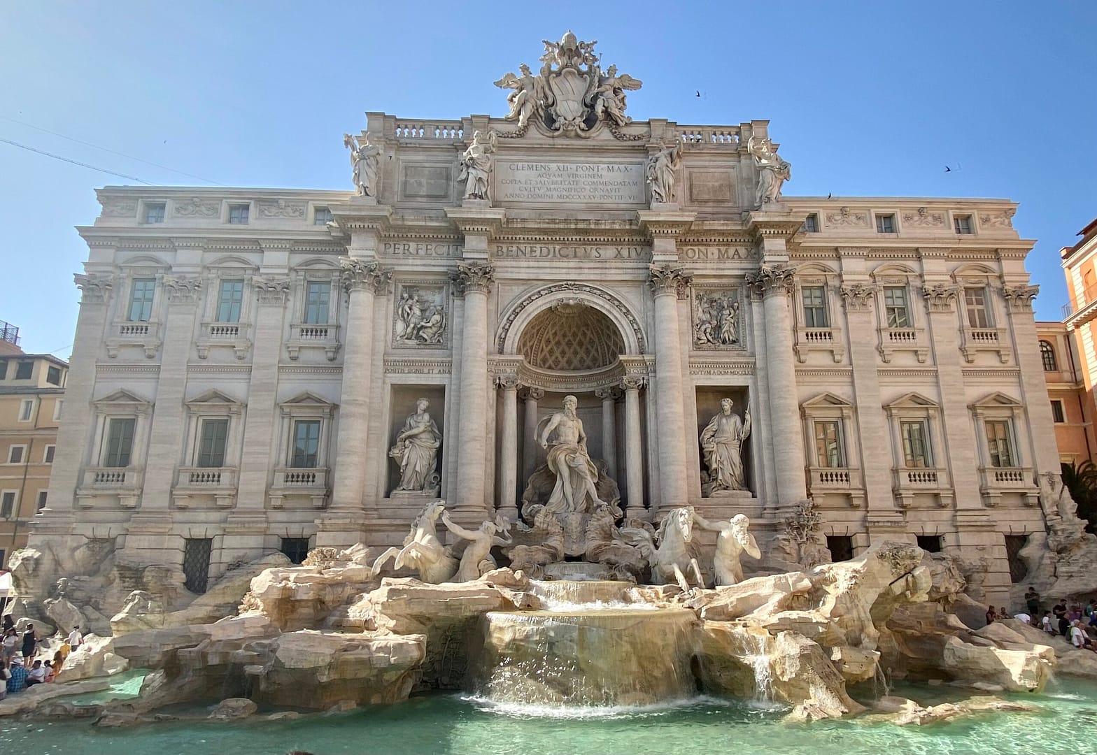 Trevi Fountain in Rome, Italy.