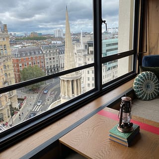 Classic Black and White Houndstooth Coat Look