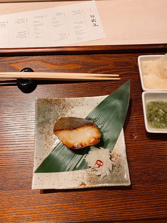 Gindara Saikyo Yaki 
grilled miso cod