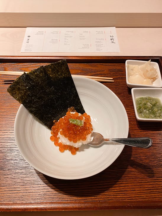 Ikura 
salmon caviar