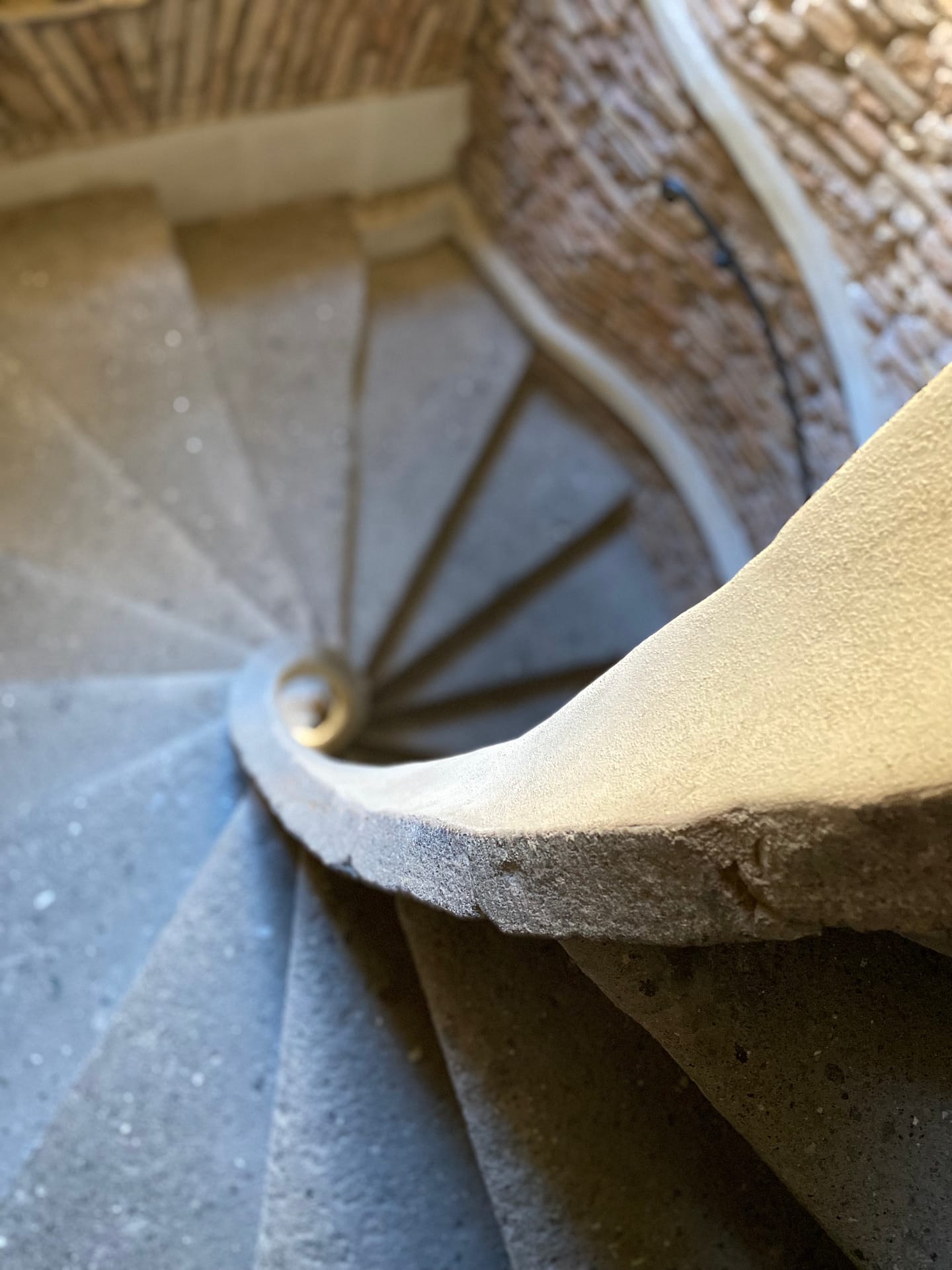 Ancient winding staircase.