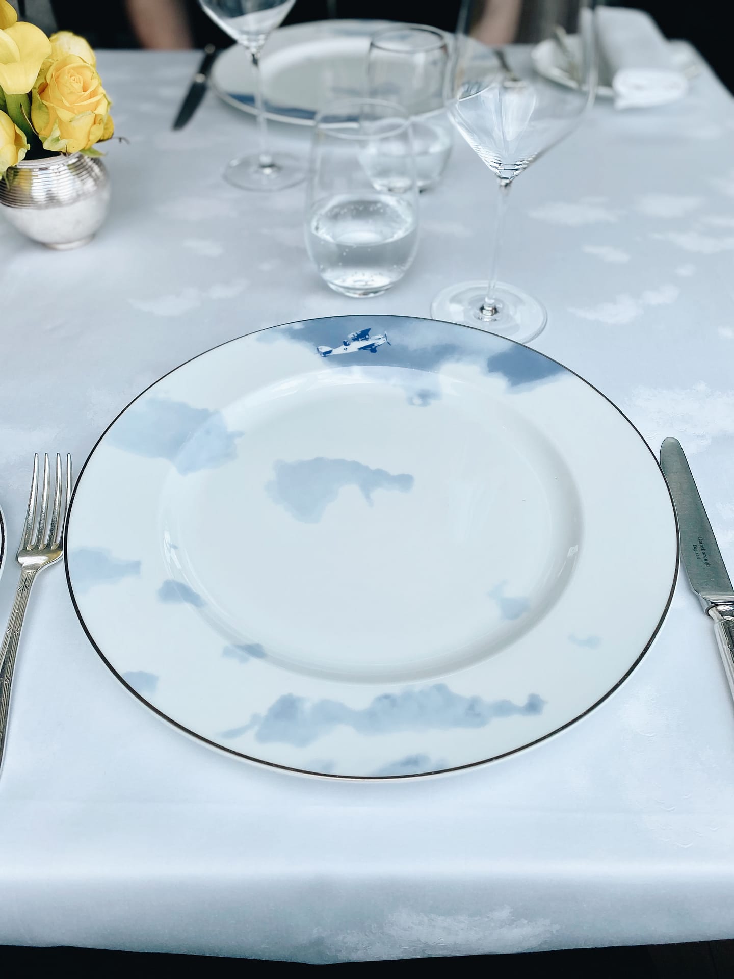 dinner plate at L'Oiseau Blanc